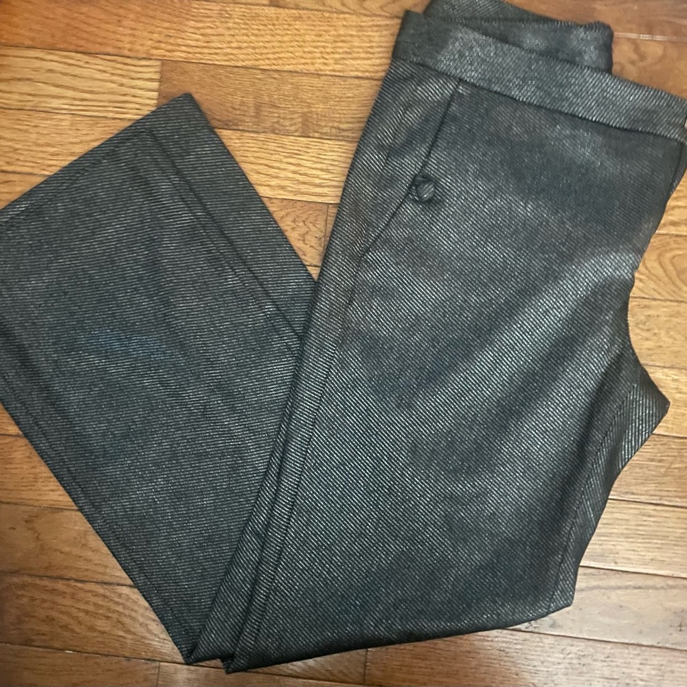 Banana Republic Black Striped Trousers